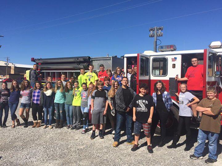 WCUSD1 Waltonville Fire Department Visits School